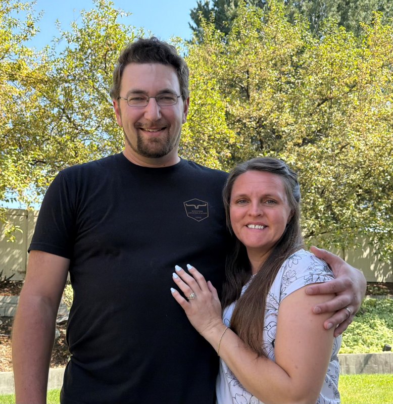 Kyle Nelson, owner of Idaho All Electric, with his wife