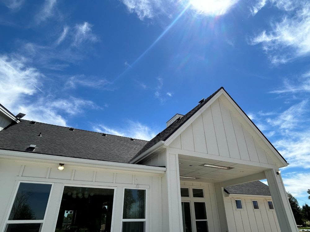 Finished 7,000+ sq ft custom home in Kuna, ID with covered patio and exterior lighting