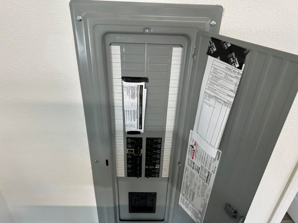 200A panel with a labelled circuit directory
